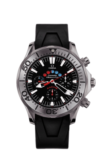 Omega Seamaster Diver 300M Automatic 44 Racing Chronometer Titanium / Black / Rubber / America's Cup